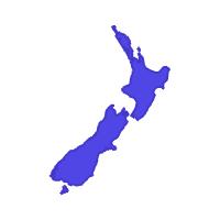 New Zealand - the real size of countries