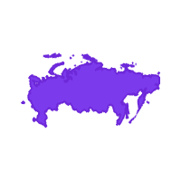 Russia - real size of countries map comparison